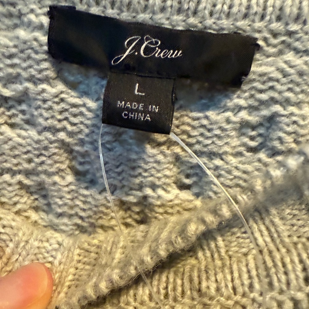 J.Crew patchwork sweater size large new with tags - Picture 6 of 7